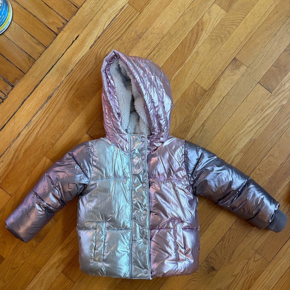 GAP Kids Metallic Puffer Jacket